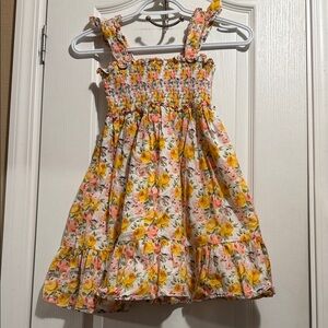 Janie and Jack Floral Sundress in Yellow and Pink